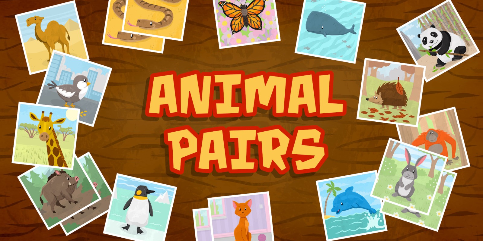 Animal Pairs - Matching & Concentration Game for Toddlers & Kids