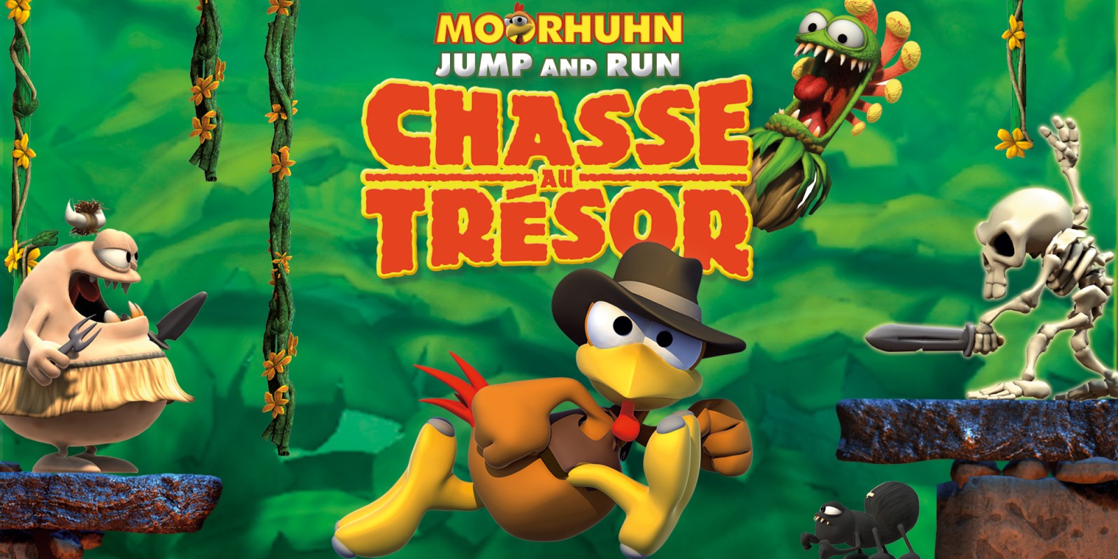 Moorhuhn Jump and Run 'Chasse au trésor'
