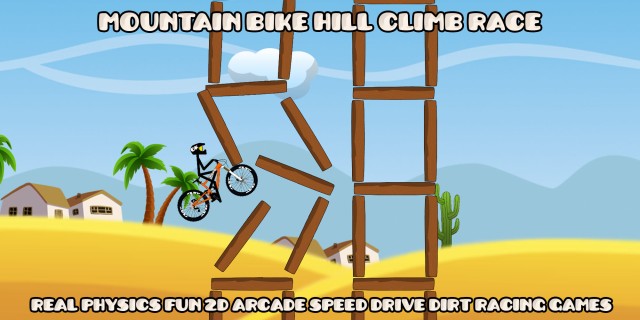 Image de Mountain Bike Hill Climb Race: Real Physics Fun 2D Arcade Speed Drive Dirt Racing Games