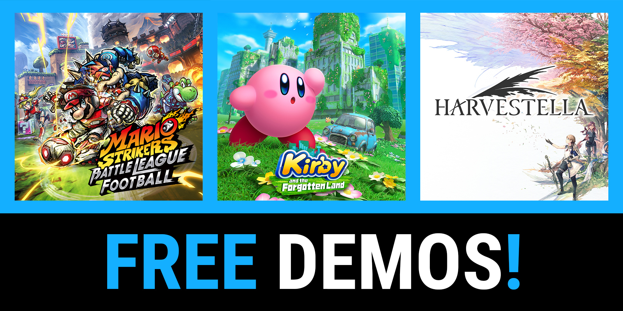 Try Mario Strikers: Battle League Football, Kirby and the Forgotten Land,  and more games for free on Nintendo Switch! | News | Nintendo