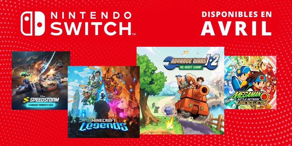 Jeux Nintendo Switch à venir - avril 2023