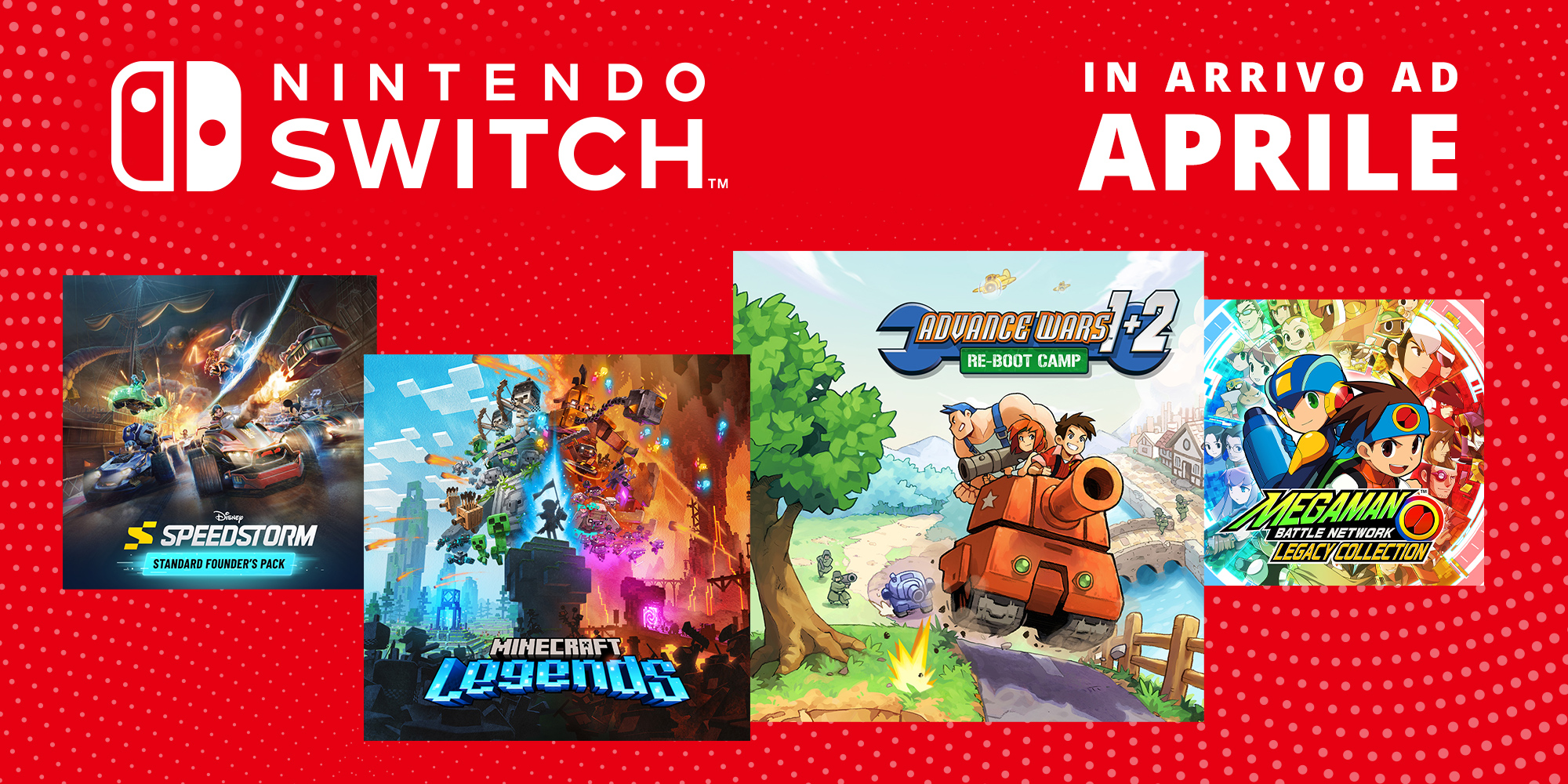 I giochi per Nintendo Switch in arrivo ad aprile 2023