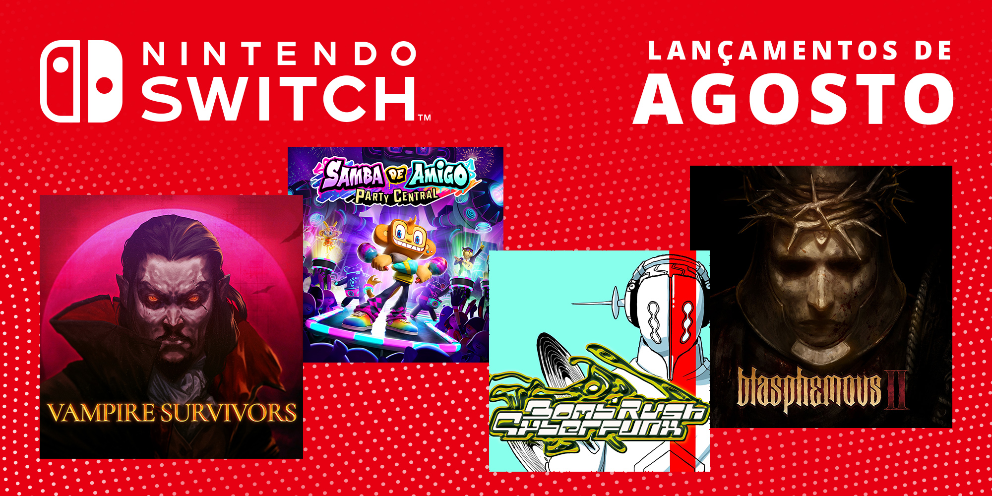 Descobre os jogos que chegarão à Nintendo Switch este mês – agosto de 2023!