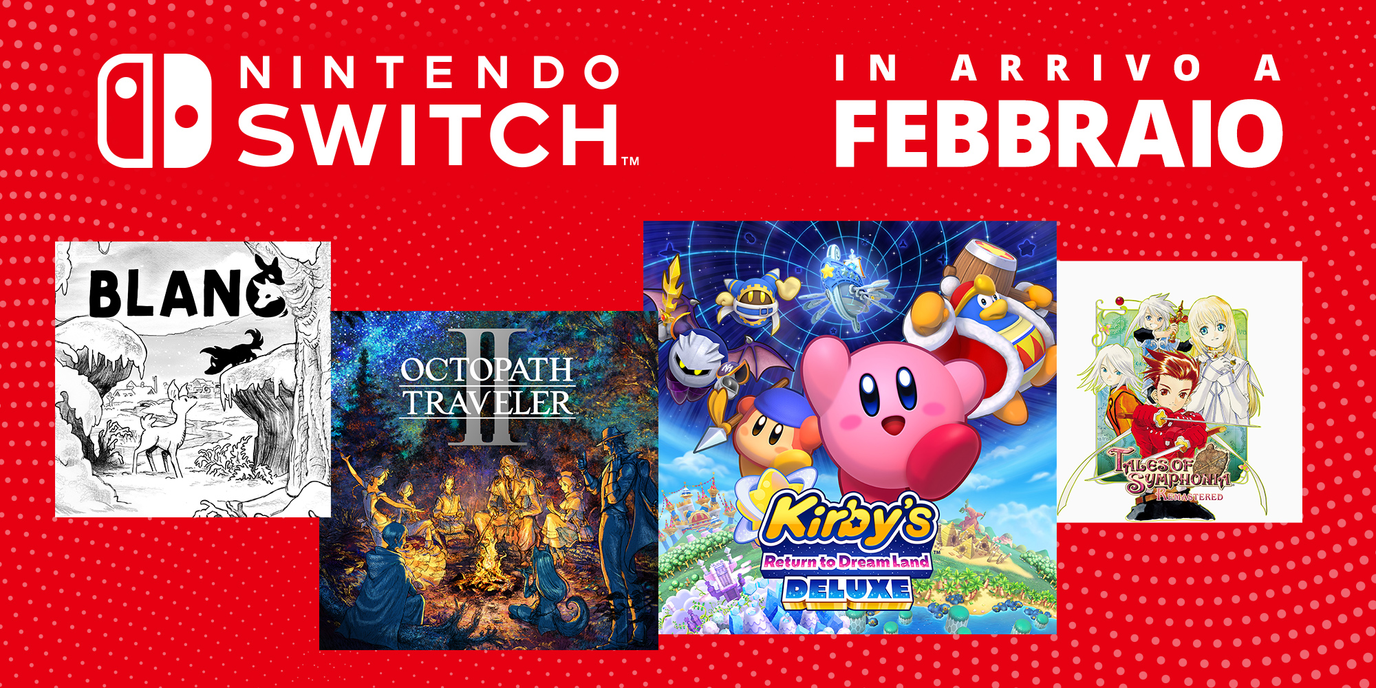 I giochi per Nintendo Switch in arrivo a febbraio 2023