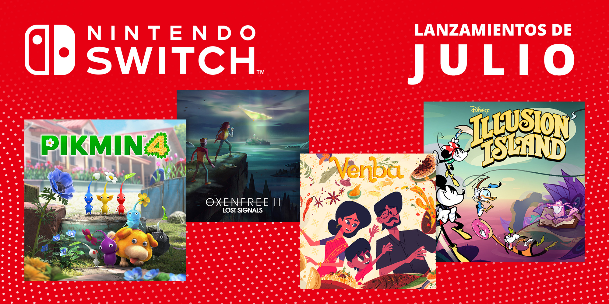 Próximos juegos para Nintendo Switch – Julio de 2023