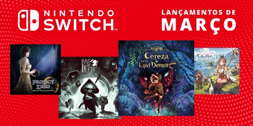 Descobre os jogos que chegarão à Nintendo Switch este mês – março de 2023!