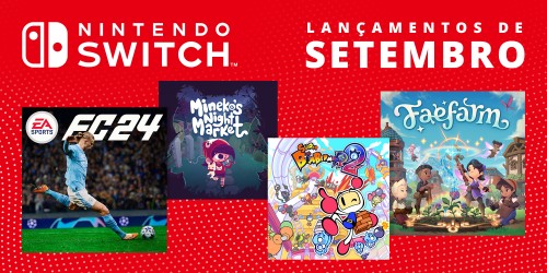 Descobre os jogos que chegarão à Nintendo Switch este mês – setembro de 2023!