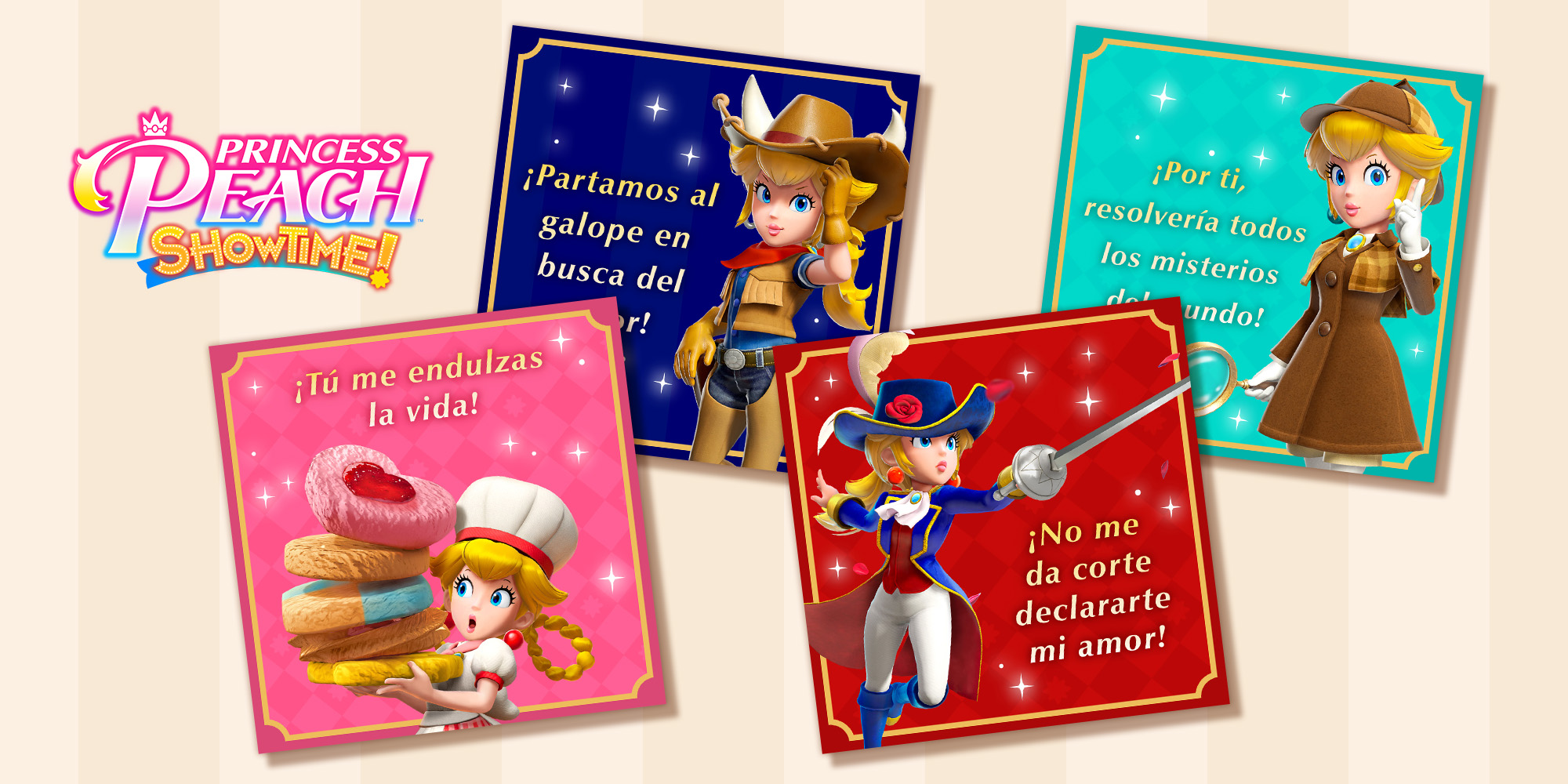 ¡Celebra San Valentín con estas tarjetas de la princesa Peach!