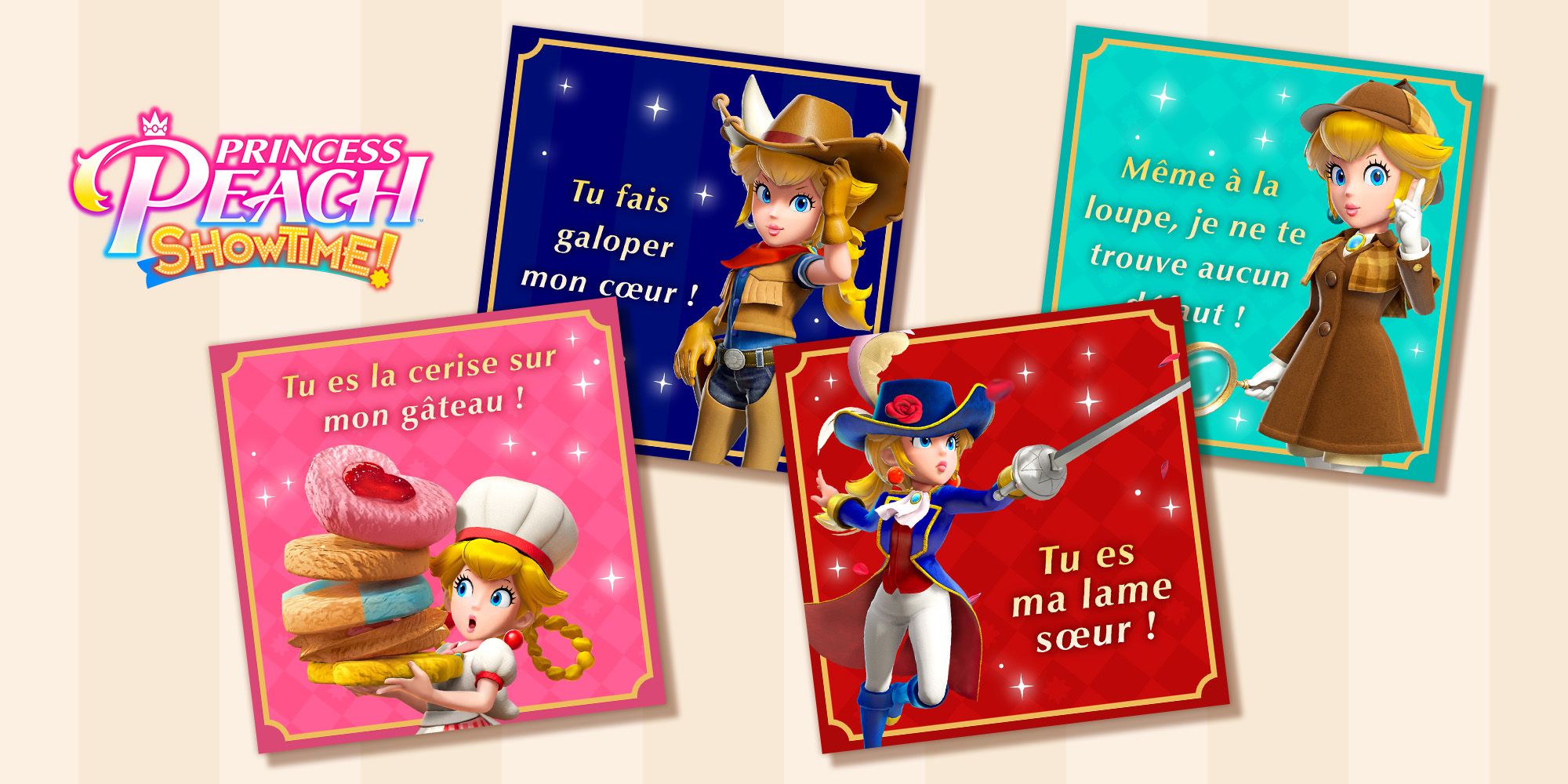 Célébrez la Saint-Valentin avec ces cartes Princess Peach: Showtime!