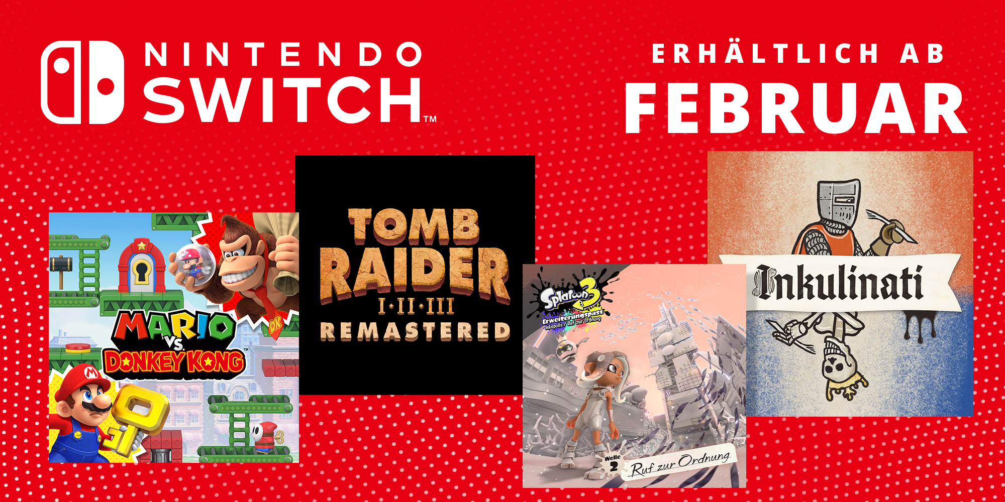 Diese Nintendo Switch-Spiele erscheinen im Februar 2024!