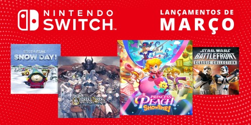 Descobre os jogos que chegarão à Nintendo Switch este mês – março de 2024!