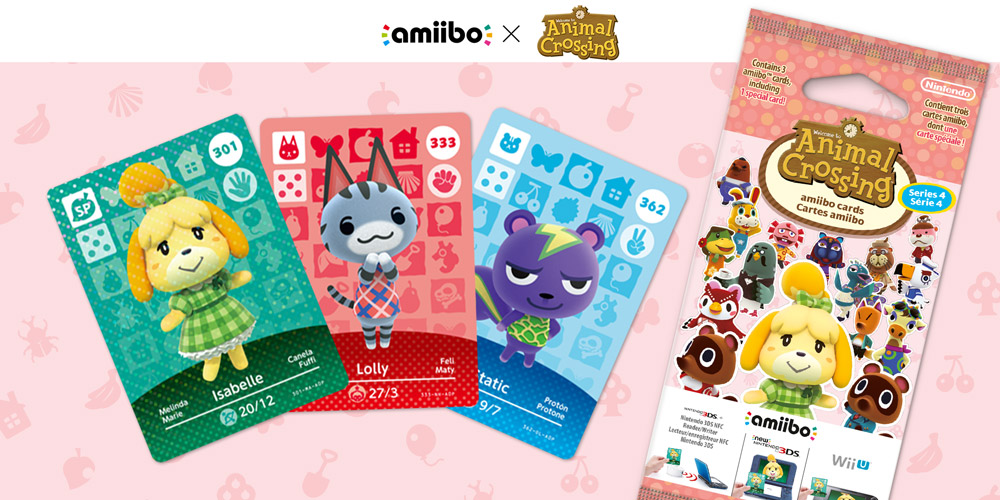 Cartes amiibo Animal Crossing Série 4, amiibo, Animal Crossing amiibo  cards