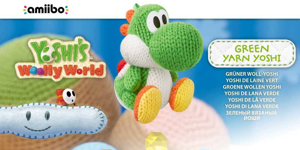 Green Yarn Yoshi | | Yoshi's Woolly World | Nintendo