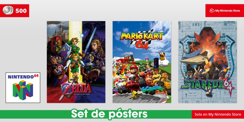 Set de pósters de Nintendo 64