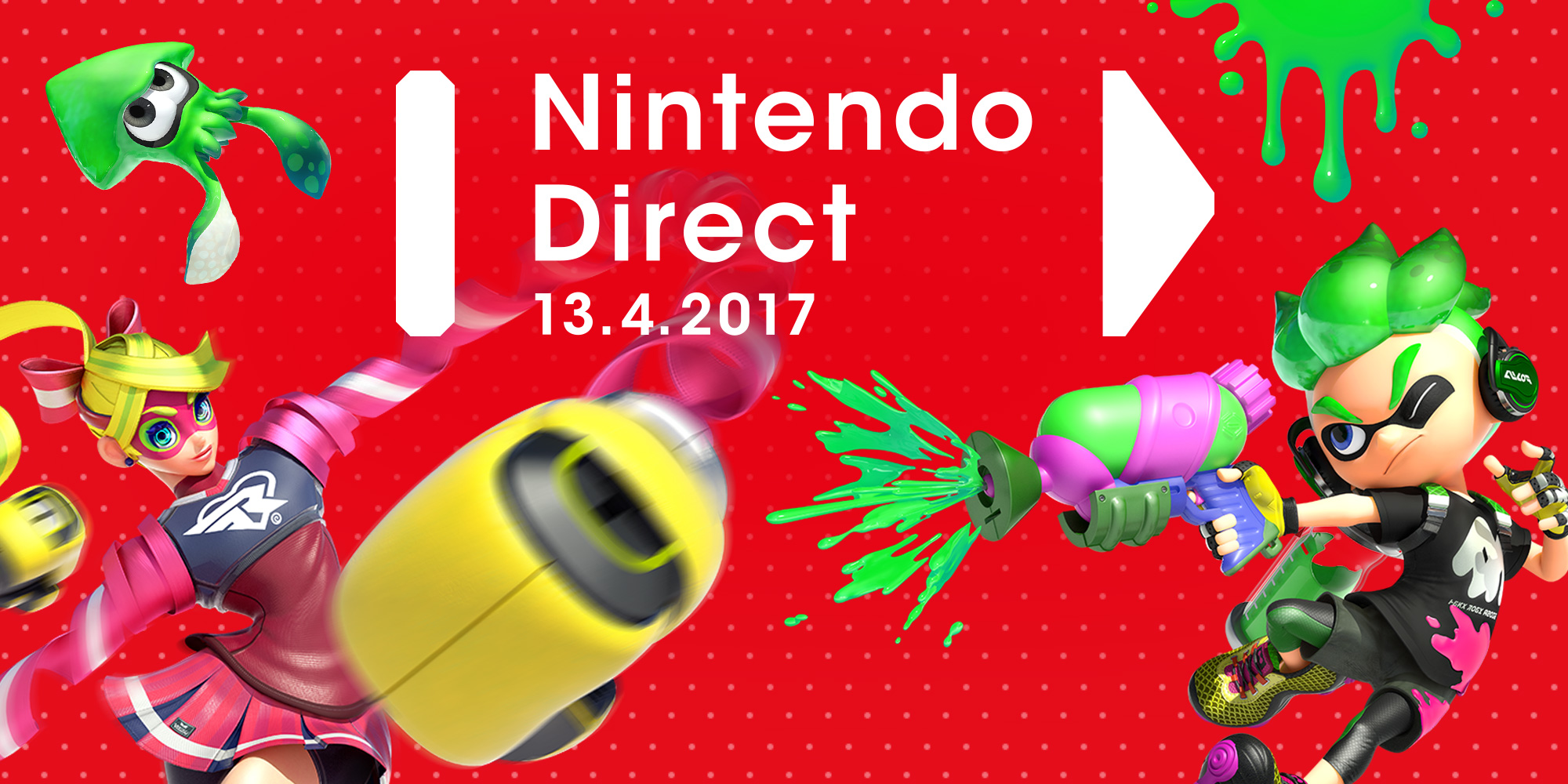 Alle ore 00:00 di questo mercoledì andrà in onda un Nintendo Direct dedicato a ARMS e Splatoon 2!