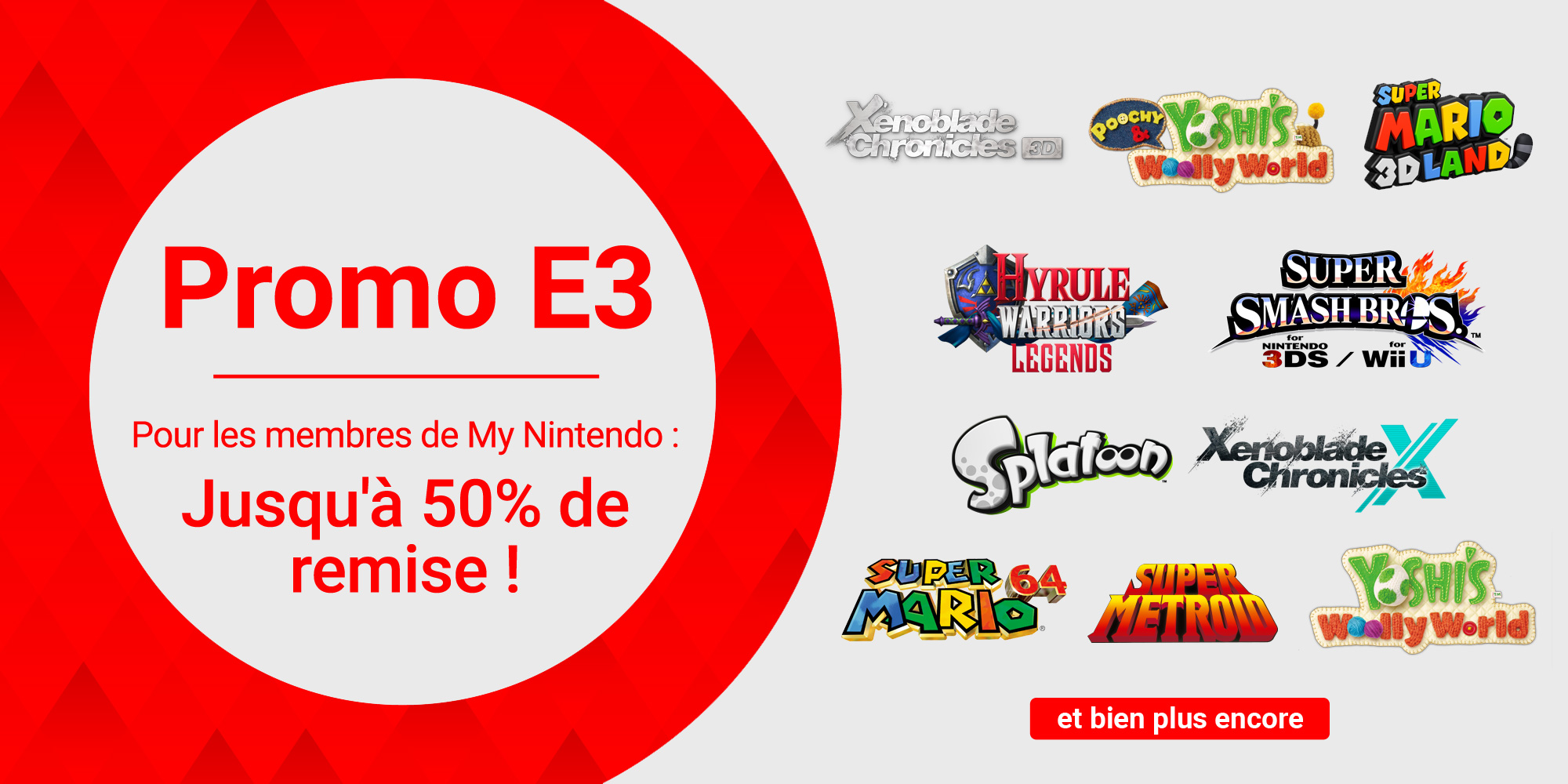 Offre E3 Nintendo eShop