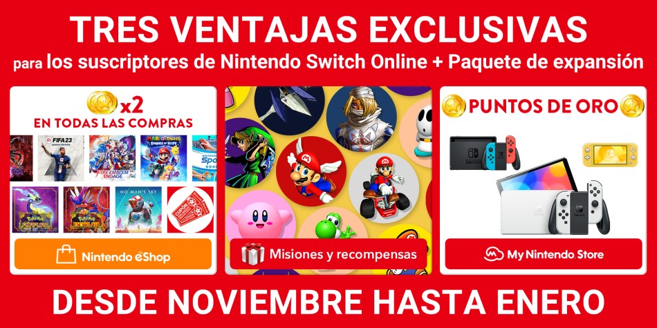 Tres ventajas exclusivas próximamente por tiempo limitado a Nintendo Online + Paquete | Noticias | Nintendo