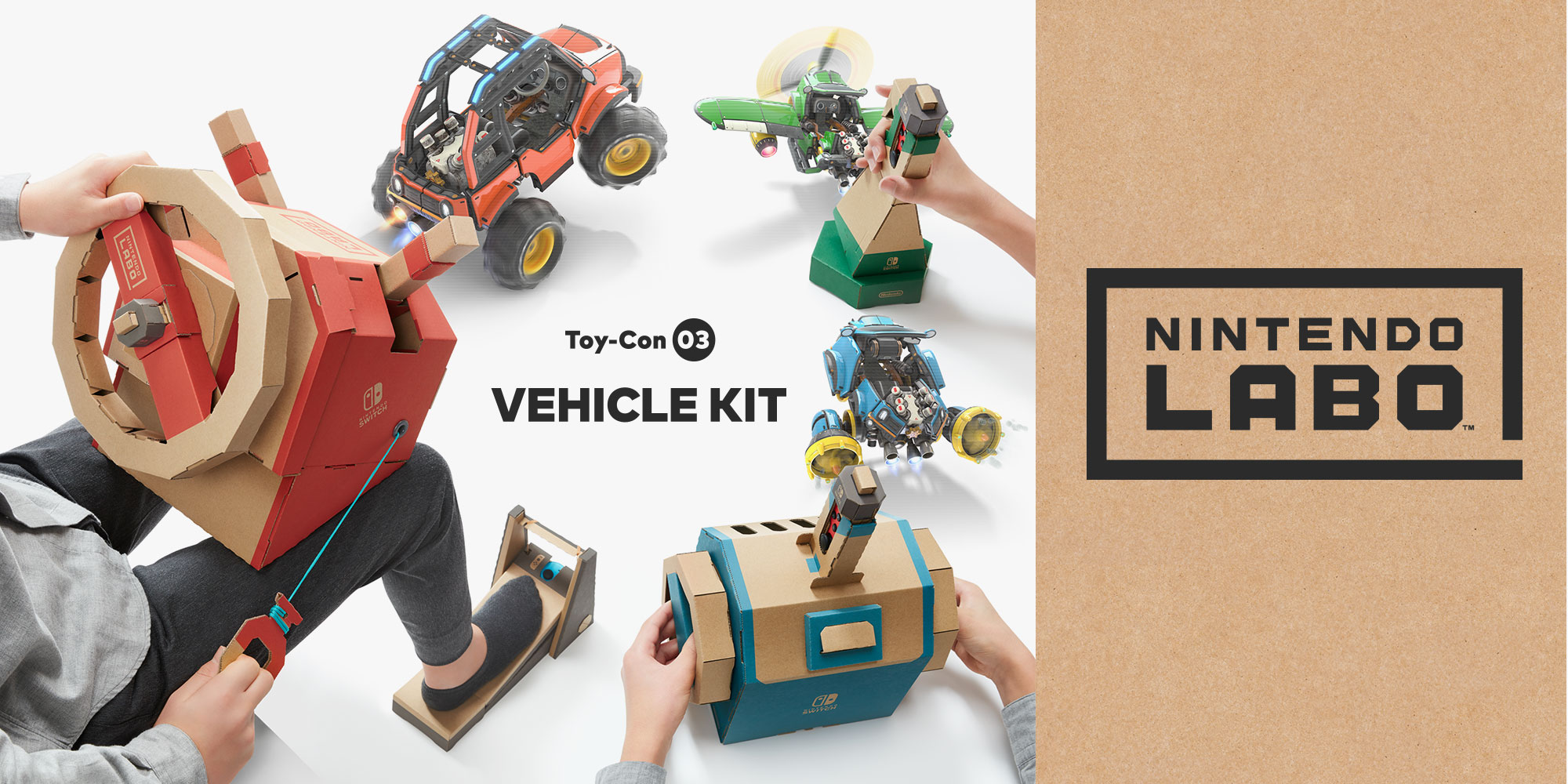 Regnfuld Neuropati revidere Drive, dive and fly with the new Nintendo Labo: Vehicle Kit for Nintendo  Switch | News | Nintendo