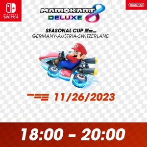 Fahre im Mario Kart 8 Deluxe Seasonal Cup D-A-CH und gewinne tolle Preise!