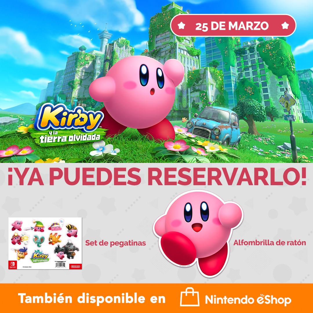 ¡Ya puedes reservar Kirby y la tierra olvidada!