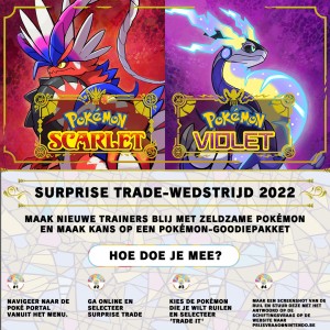 Pokémon Scarlet & Pokémon Violet Surprise Trade wedstrijd 2023