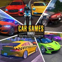 Car Games Bundle - Racing Driving School Police Drag Drift Taxi