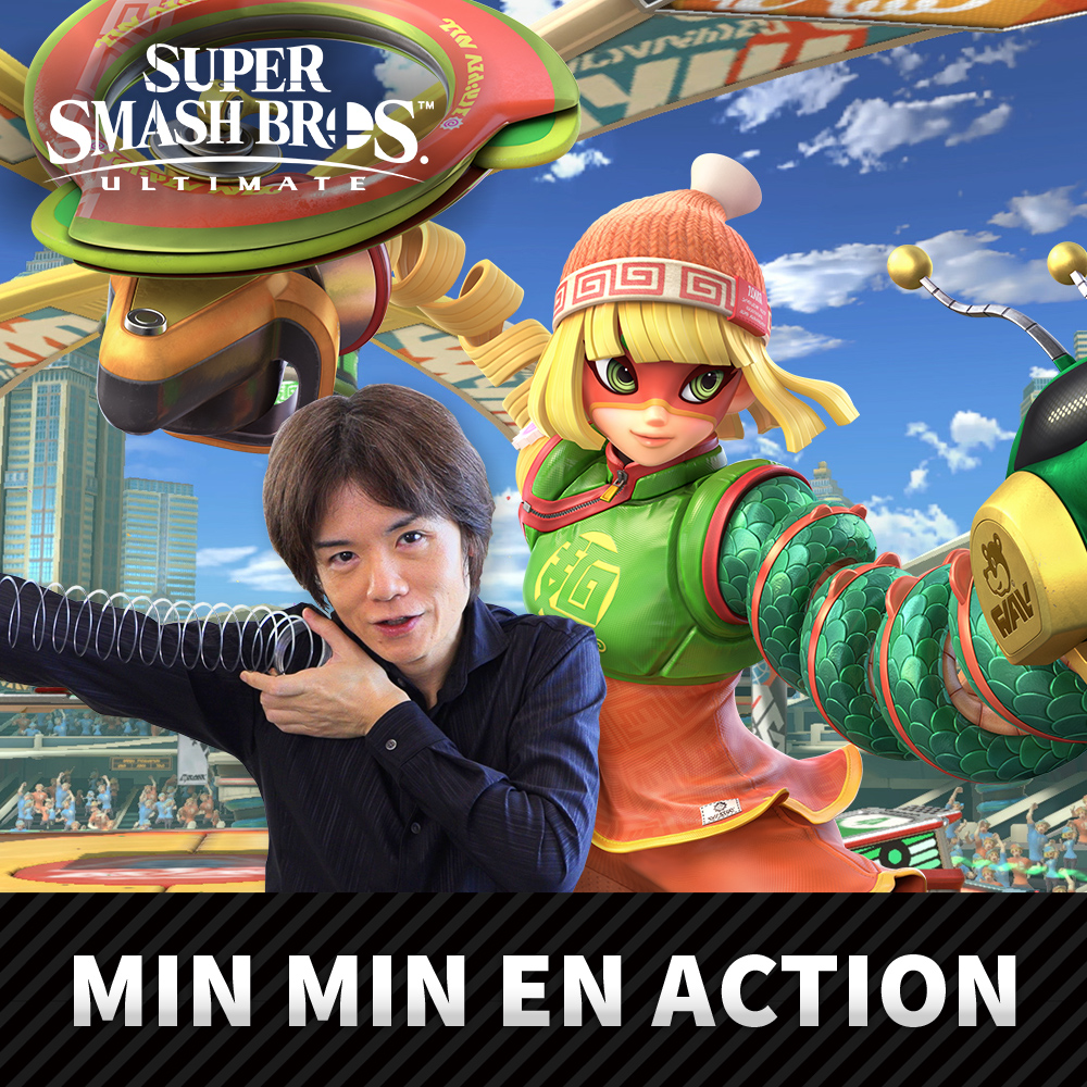 Min Min du jeu ARMS rejoint le casting de Super Smash Bros. Ultimate le 30 juin !