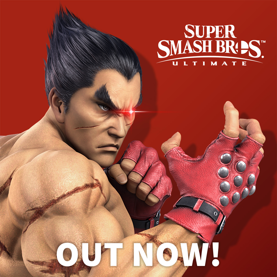 Kazuya joins Super Smash Bros. Ultimate as a DLC fighter!