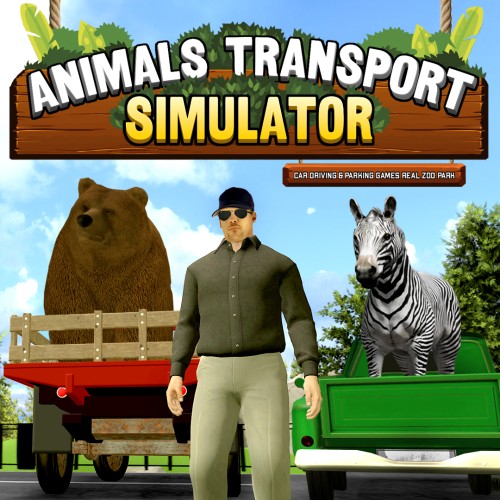 Animals Transport Simulator - Car Driving & Parking Games Real Zoo Park switch box art