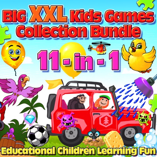 Big XXL Kids Games Collection Bundle 11-in-1 Educational Children Learning Fun switch box art