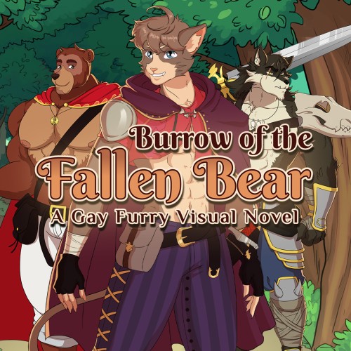 Burrow of the Fallen Bear: A Gay Furry Visual Novel switch box art