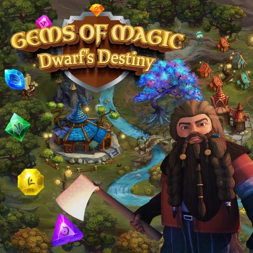 Gems of Magic: Dwarf's Destiny switch box art
