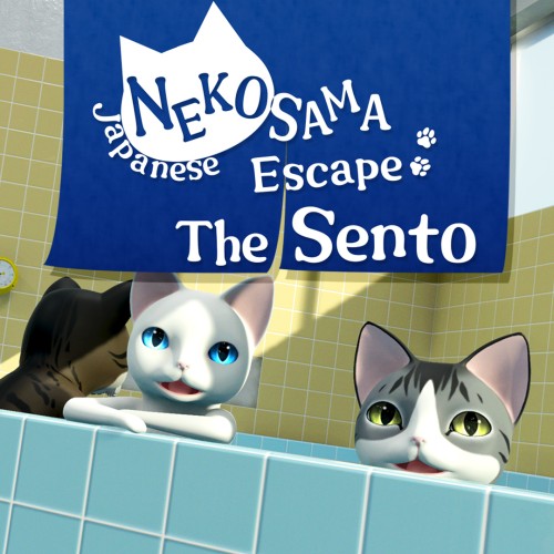 Japanese NEKOSAMA Escape The Sento switch box art