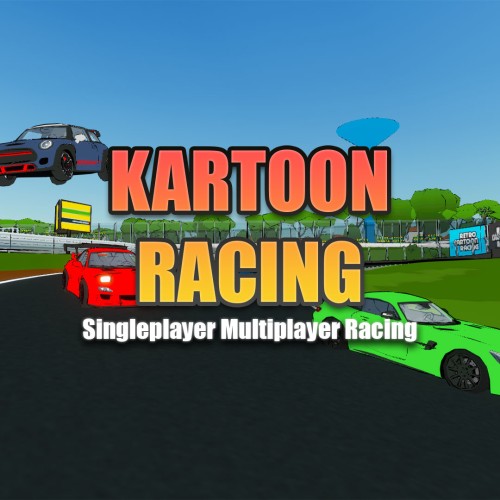 Kartoon Racing: Singleplayer Multiplayer Racing switch box art