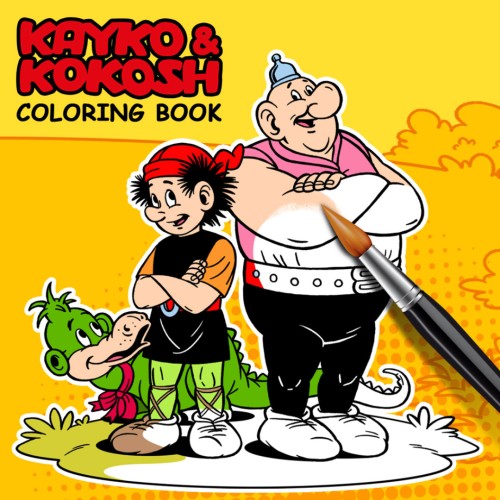 Kayko & Kokosh Coloring Book switch box art