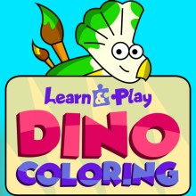 Learn & Play: Dino Coloring