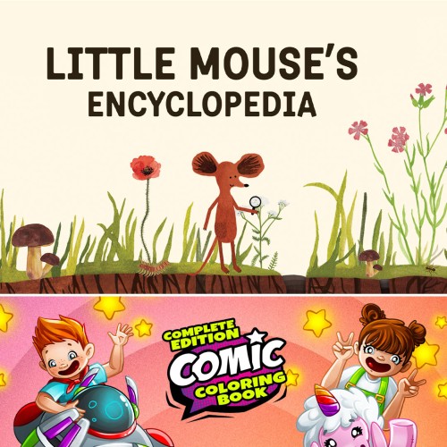Little Mouse's Encyclopedia + Comic Coloring Book - Complete Edition switch box art