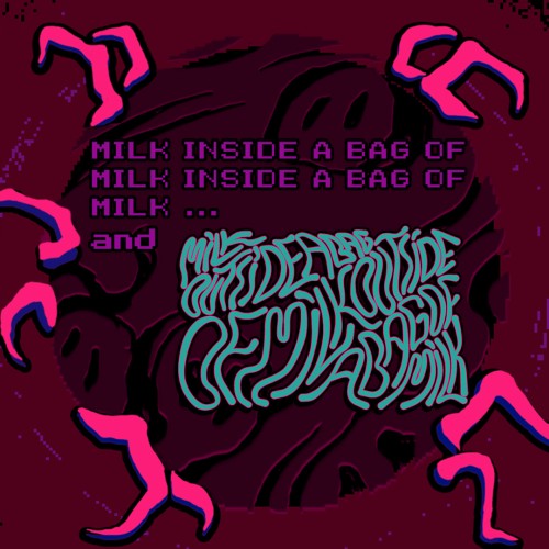 Milk inside a bag of milk inside a bag of milk and Milk outside a bag of milk outside a bag of milk switch box art