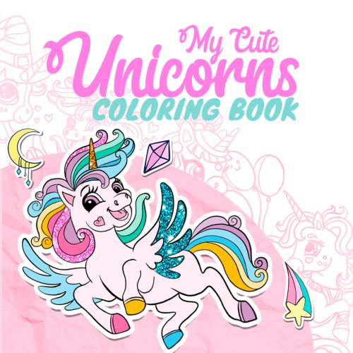 My Cute Unicorns - Coloring Book switch box art