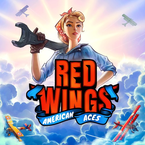 Jogo de tiro arcade com aviões de guerra, Red Wings: American Aces