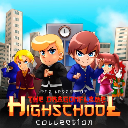 The Legend of the Dragonflame Highschool Collection switch box art
