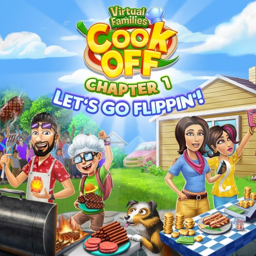 Virtual Families Cook Off: Chapter 1 Let's Go Flippin' switch box art