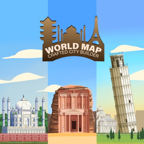 World Map: Crafted City Builder switch box art