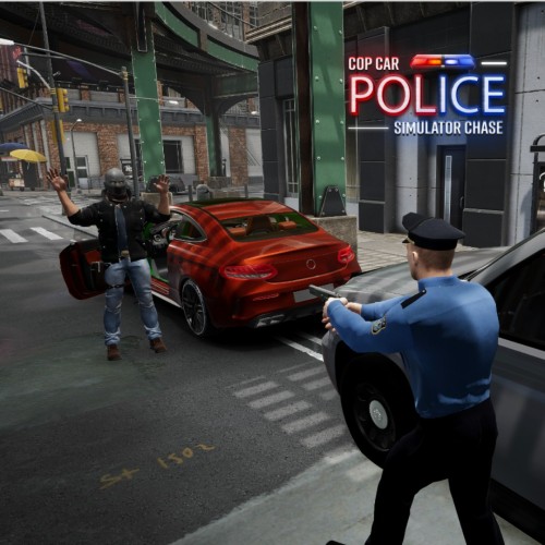 Cop Car Police Simulator Chase switch box art