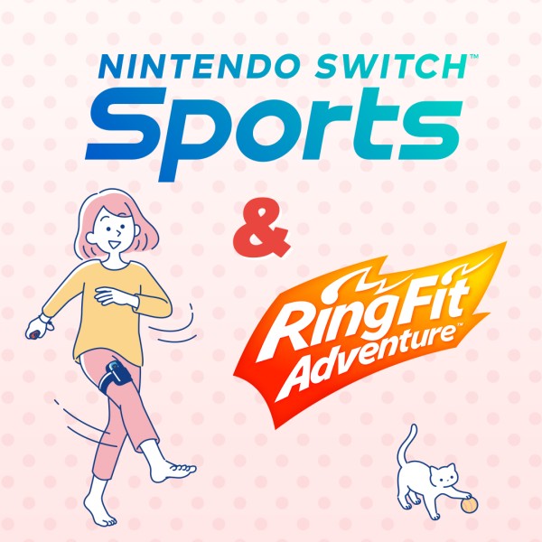 Trap het nieuwe jaar goed af en kom in beweging met Nintendo Switch Sports en Ring Fit Adventure