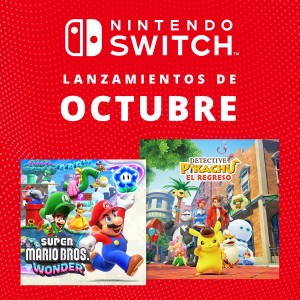¡Super Mario Bros. Wonder, Detective Pikachu: El regreso, Sonic Superstars y muchas cosas más llegarán a Nintendo Switch este octubre!