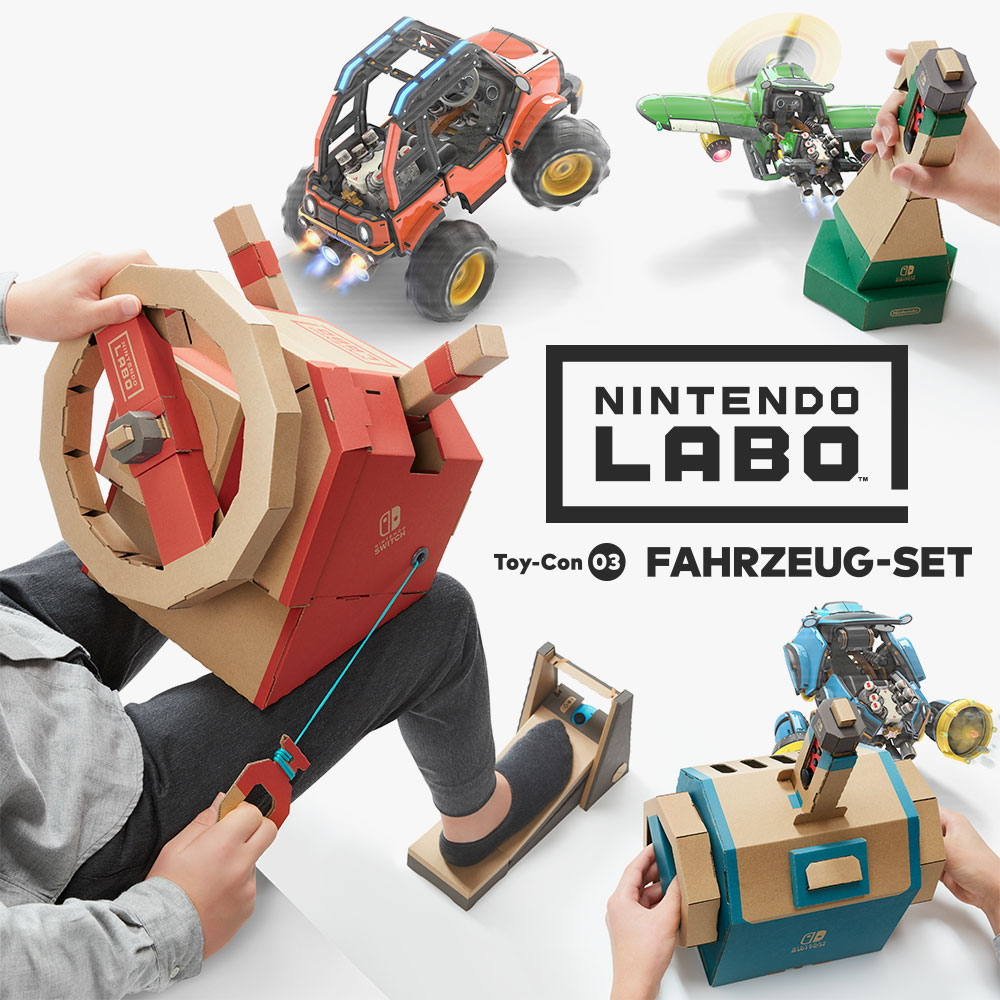 Das neue Fahrzeug-Set für Nintendo Labo lässt Nintendo Switch-Spieler fahren, tauchen und fliegen