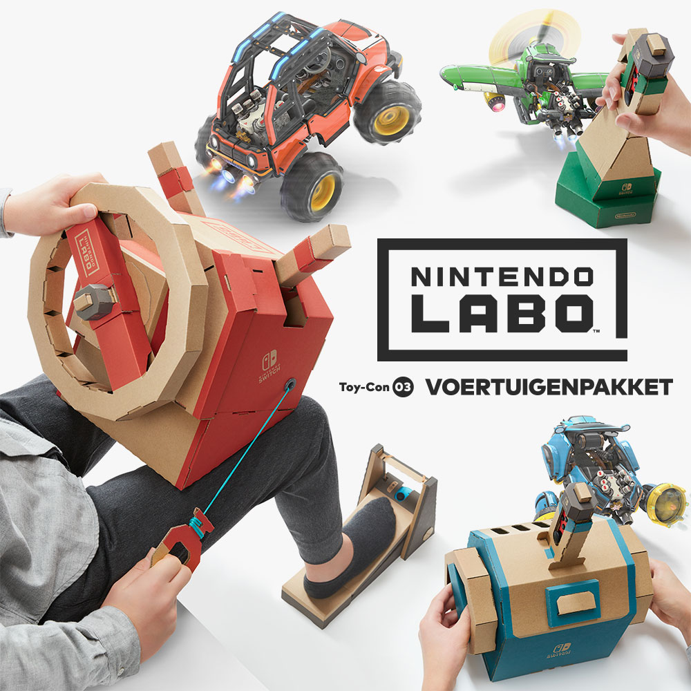 Rij, duik en vlieg met het nieuwe Nintendo Labo-voertuigenpakket voor de Nintendo Switch