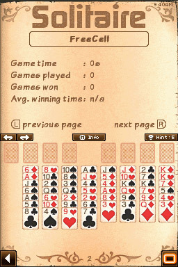 24/7 Solitaire, Nintendo DSiWare, Games