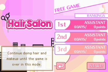 Hair Salon, Nintendo DS, Jogos